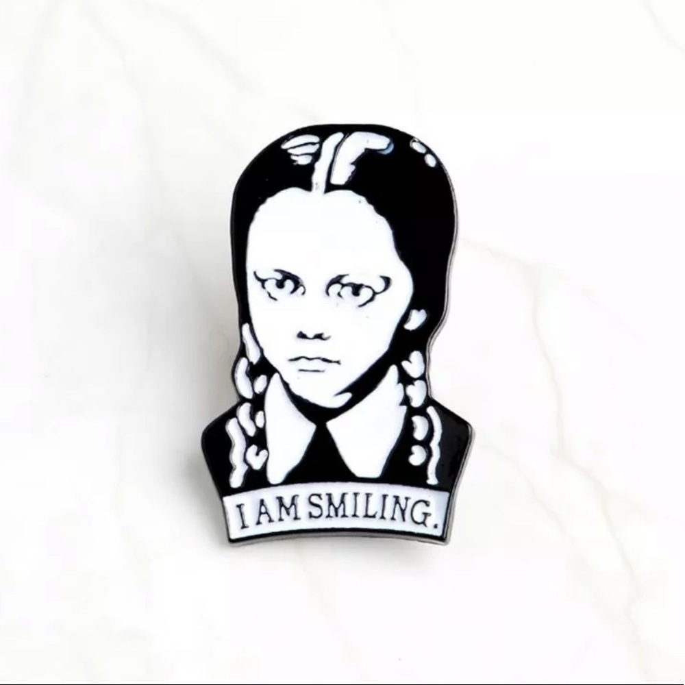 Wednesday Addams Smile Pin